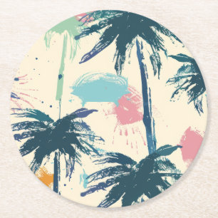 Rond Dessous de verre Palm Leaf