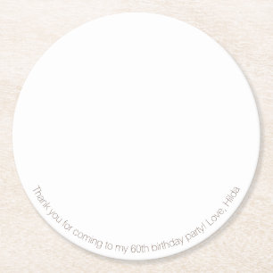 Rond Dessous de verre papier