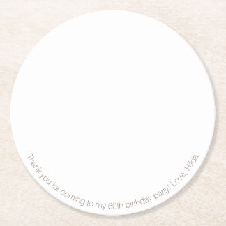 Rond Dessous de verre papier