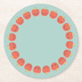 Rond Dessous de verre papier à la pomme
