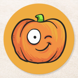 Rond Dessous de verre papier Citrouille Halloween 6