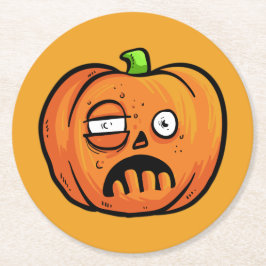 Rond Dessous de verre papier Citrouille Halloween 8