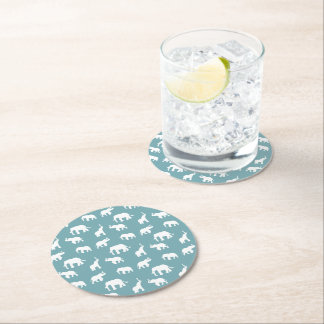 Rond Dessous de verre papier éléphant