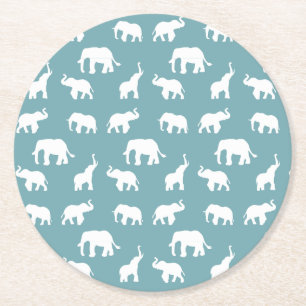 Rond Dessous de verre papier éléphant