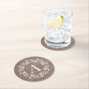 Rond Dessous de verre personnalisés de la couronne de