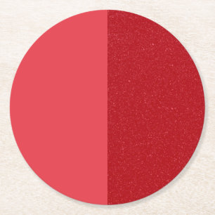 Rond Dessous de verre personnalisés demi-bruit rouge to