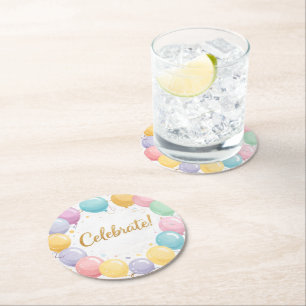 Rond Dessous de verre pour boisson de fête d'anniversai