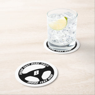 Rond Dessous de verre pour boissons automobile avec log