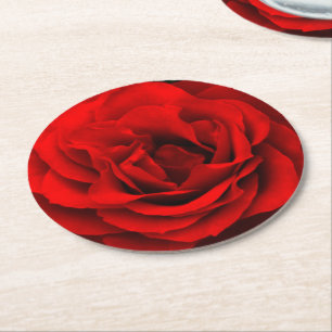 Rond Dessous de verre rouge feu