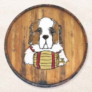 Rond Dessous de verre Saint Bernard Barrel