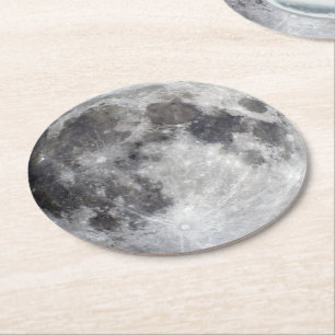 Rond Dessous de verre solaires - lune de papier 2,