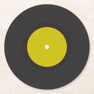 Rond Dessous de verre Vinyl Record