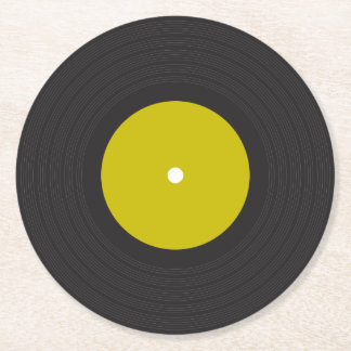 Rond Dessous de verre Vinyl Record