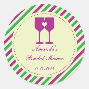 Rond Deux Verres À Vin Favoriser Sticker
