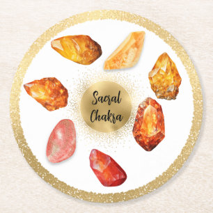 Rond *~* Eau AP64 Emoto Sacral Chakra Dessous de verre 
