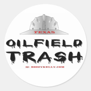 Rond Écran Texas Oilfield, Sticker Oil Field