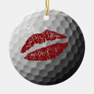 Rond En Céramique balle de golf amoureux messages multiples ornement