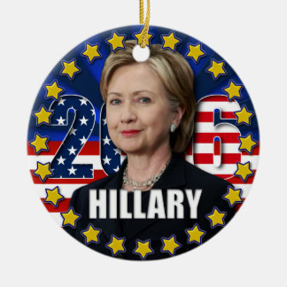 Rond En Céramique Hillary Clinton pour le président 2016 ornement