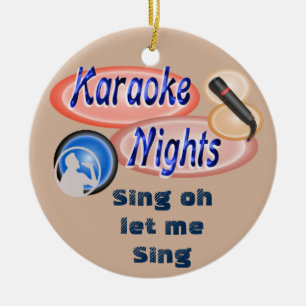 Rond En Céramique Karaoke - ornement