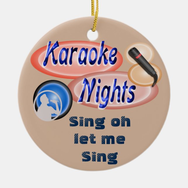 Rond En Céramique Karaoke - ornement (Devant)
