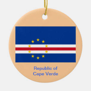 Rond En Céramique Le CAP VERT * ornement fait sur commande de Noël