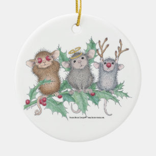 Rond En Céramique Maison-Souris Designs® - ornement