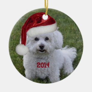 Rond En Céramique Ornement 2014 de Bichon Frise