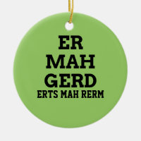 Ornement Affichette de porte Ermahgerd
