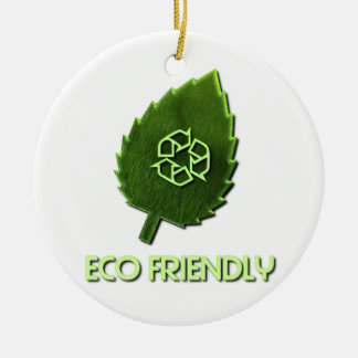 Rond En Céramique Ornement amical d'Eco
