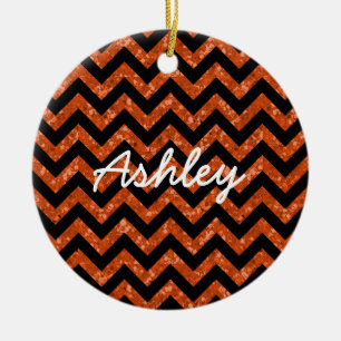 Rond En Céramique Ornement Chevron Parties scintillant Look