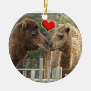 ROND EN CÉRAMIQUE ORNEMENT D'AMOUR DE CHAMEAU