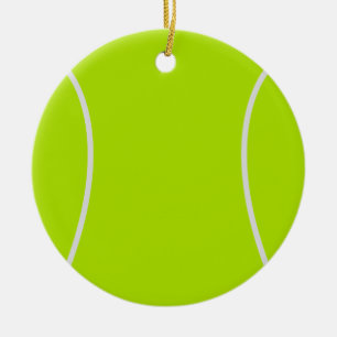 Rond En Céramique Ornement de balle de tennis