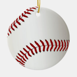 ROND EN CÉRAMIQUE ORNEMENT DE BASE-BALL