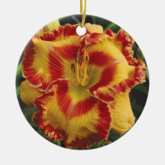 Rond En Céramique Ornement de Daylily