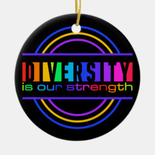 Rond En Céramique Ornement de diversité, personnaliser