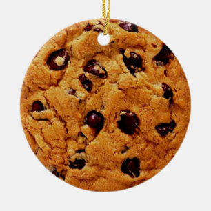 Rond En Céramique ornement de gâteau aux pépites de chocolat