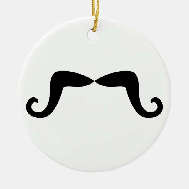 Rond En Céramique Ornement de la moustache (Devant)
