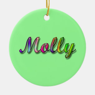 Rond En Céramique Ornement de Molly_Name