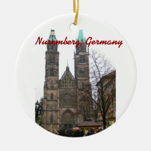 Rond En Céramique Ornement de Nuremberg Allemagne