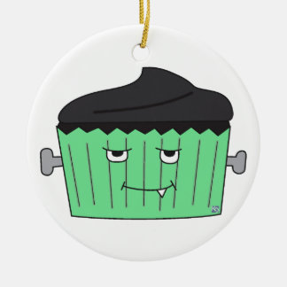 Rond En Céramique Ornement de petit gâteau de monstre