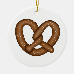 Rond En Céramique Ornement de Pretzel