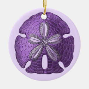 Rond En Céramique Ornement de sable violet