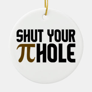 Rond En Céramique Ornement "de TROU de TARTE", personnaliser
