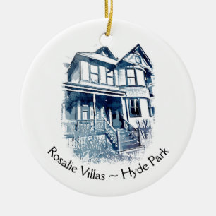 Rond En Céramique Ornement de villas de Rosalie
