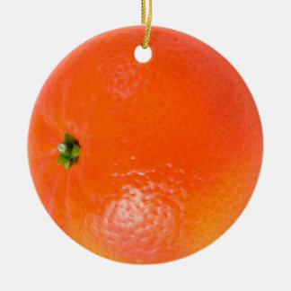 Rond En Céramique Ornement d'orange de clémentine