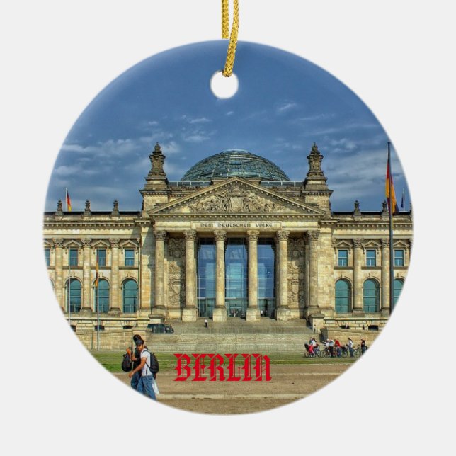 Rond En Céramique Ornement du cercle de Berlin (Devant)