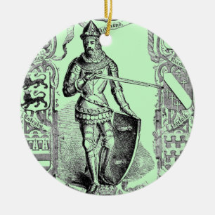 Rond En Céramique Ornement du chevalier