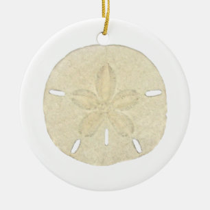 Rond En Céramique Ornement du dollar de sable