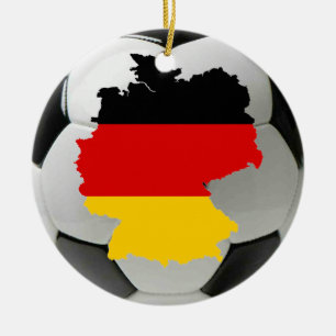 Rond En Céramique Ornement du football de l'Allemagne