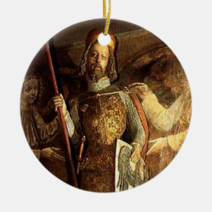 Rond En Céramique Ornement du Roi Wenceslas St Stephen